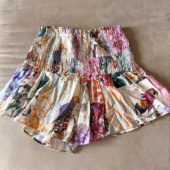 ZARA High Rise Smocked Waist Flowy Shorts EUC-Like New! - Picture 8 of 14